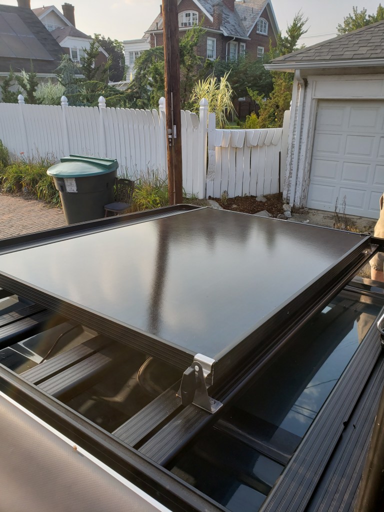 Solar Panel on top of the roof rack