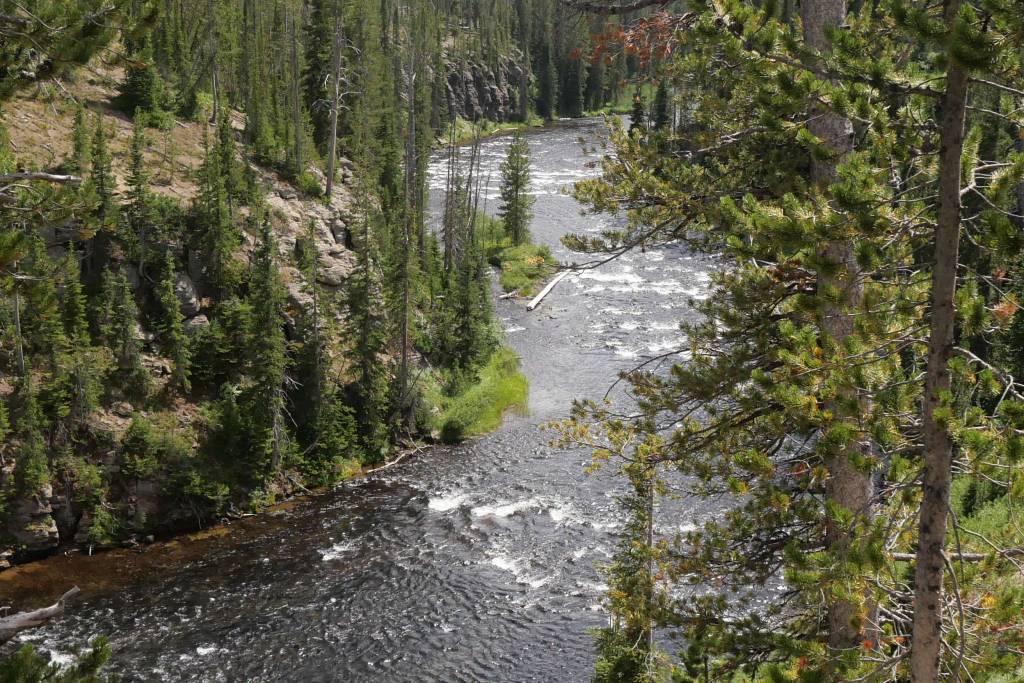 River running through a canyon
